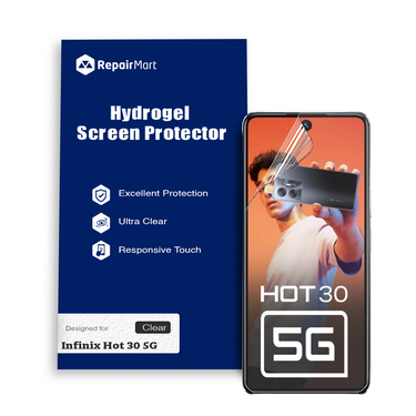 Infinix Hot 30 5G Compatible Premium Hydrogel Screen Protector With Full Coverage Ultra HD